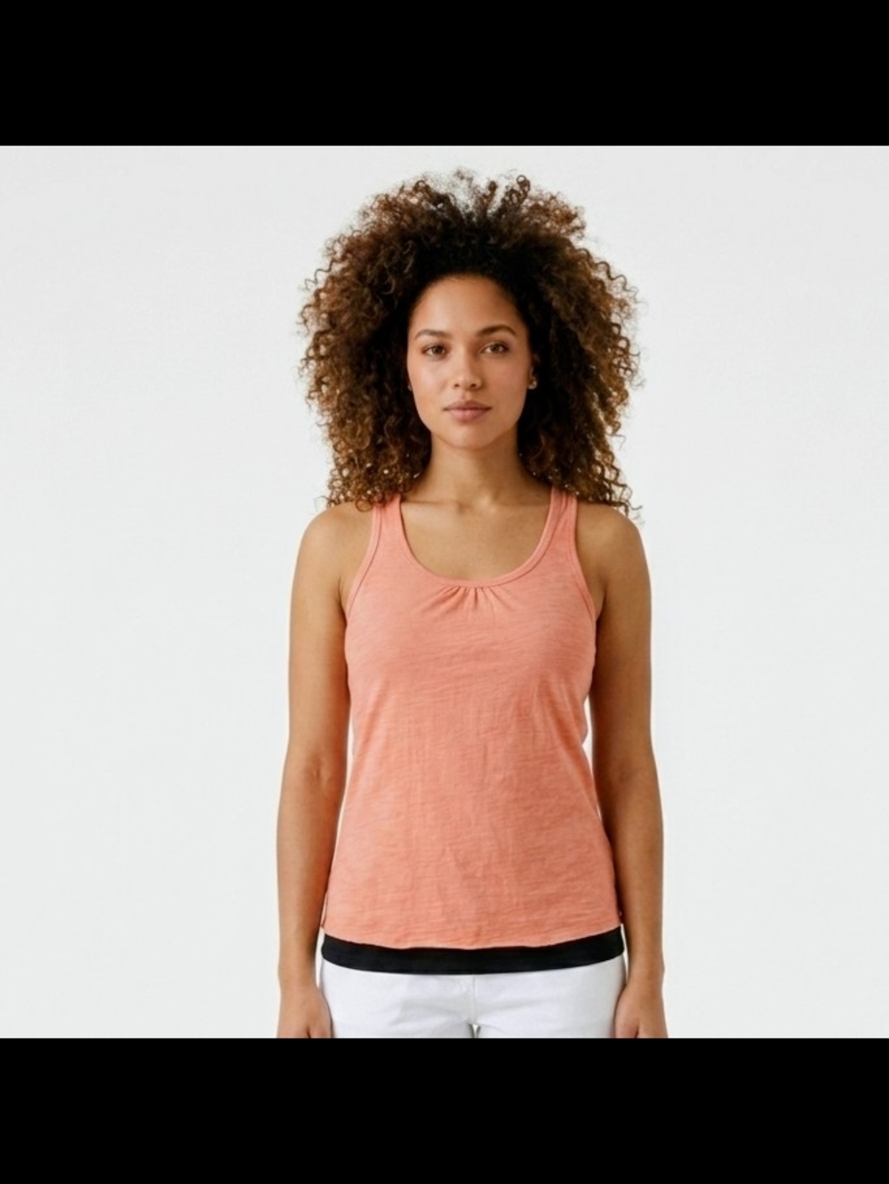 Women's Bella Canvas Sleeveless Gathered Scoop Neck Tank- Peach Size Small NEW!